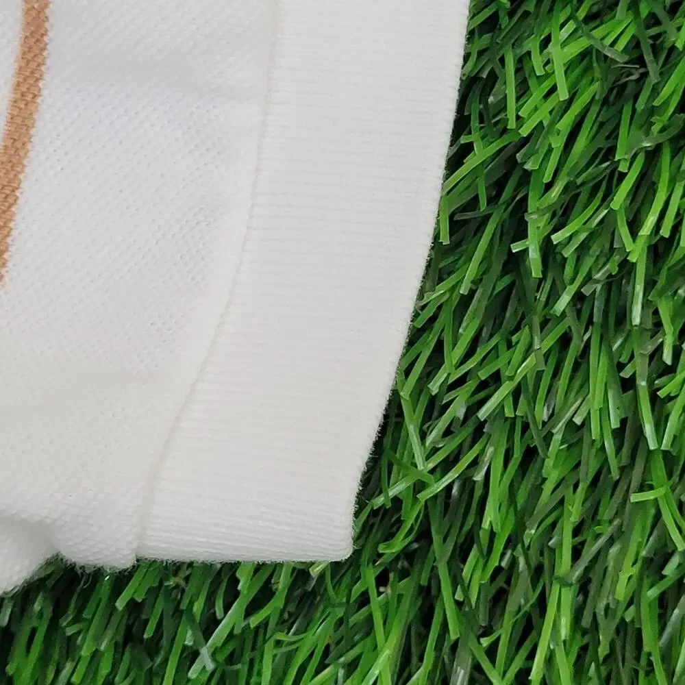 Ralph-Lauren Stripes Polo Shirt M/L 21x27 White Small-Pony